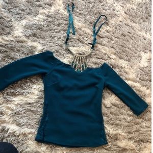 Turquoise top
